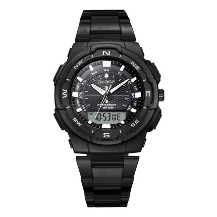 OTAGE analog digital watch custom plastic watches LCD display watch( TGA8107-AD116 Steel strip)